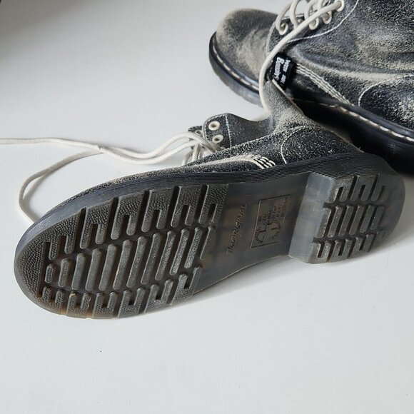 DR. MARTENS | Pascal 8 Eye Boots gray Sz 6 - Picture 6 of 6